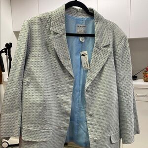 Old Navy blue and white Blazer